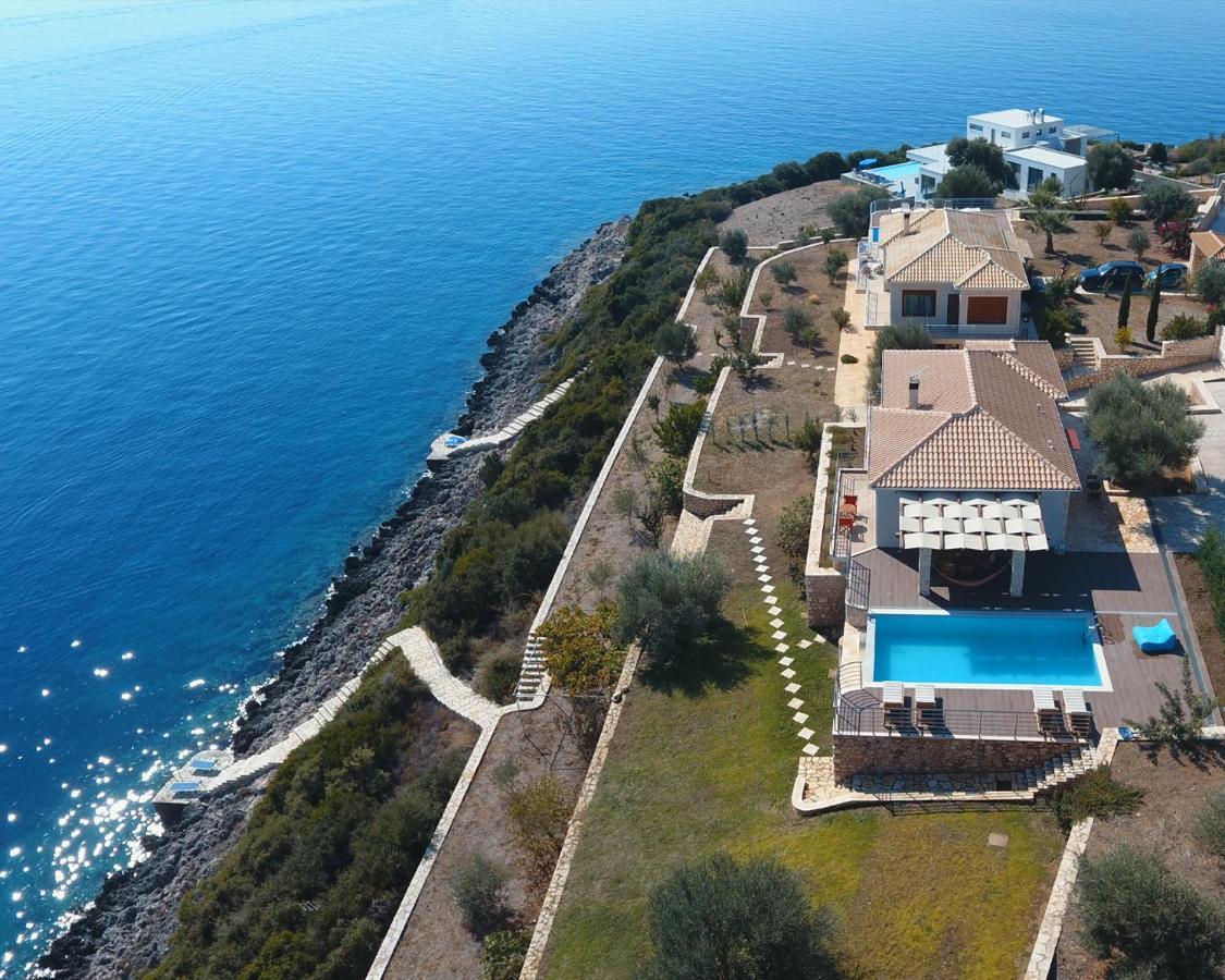 Iris Villas Lefkada - Marine Villa With Private Sea Access Sivota  Bagian luar foto