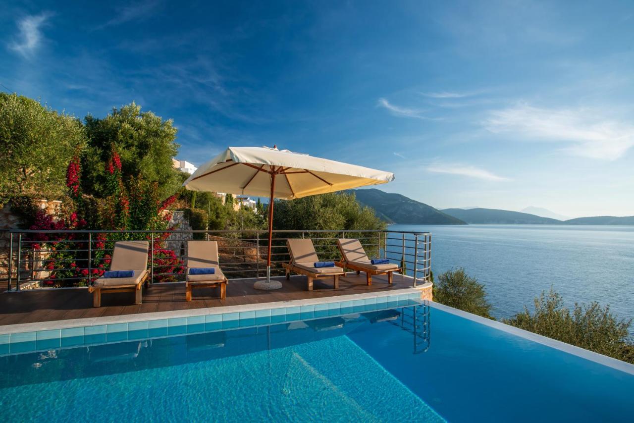 Iris Villas Lefkada - Marine Villa With Private Sea Access Sivota  Bagian luar foto