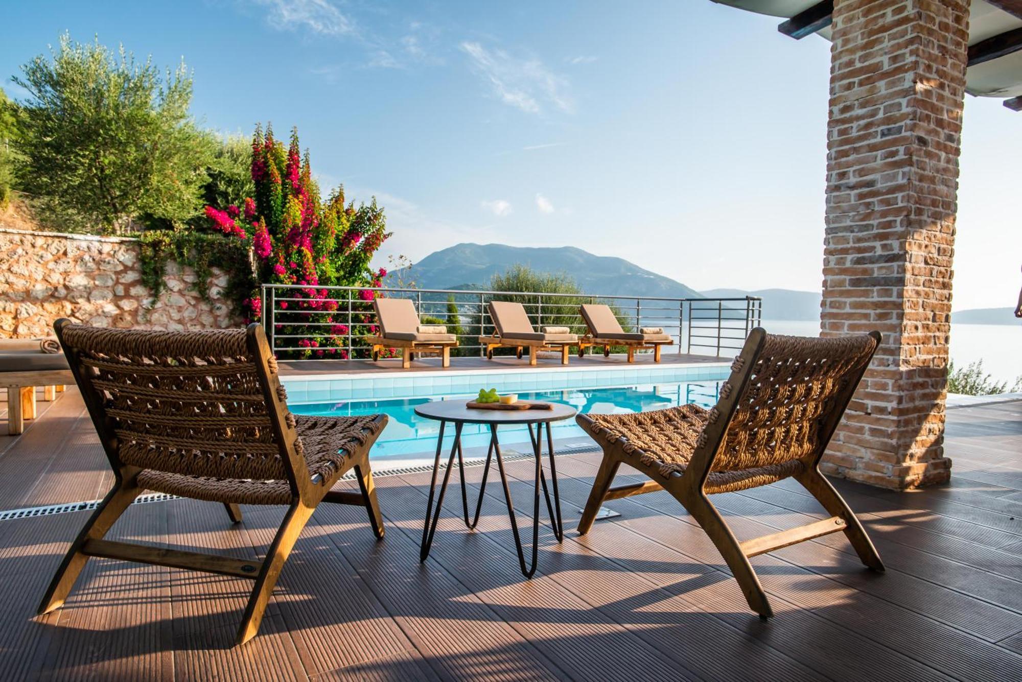 Iris Villas Lefkada - Marine Villa With Private Sea Access Sivota  Bagian luar foto