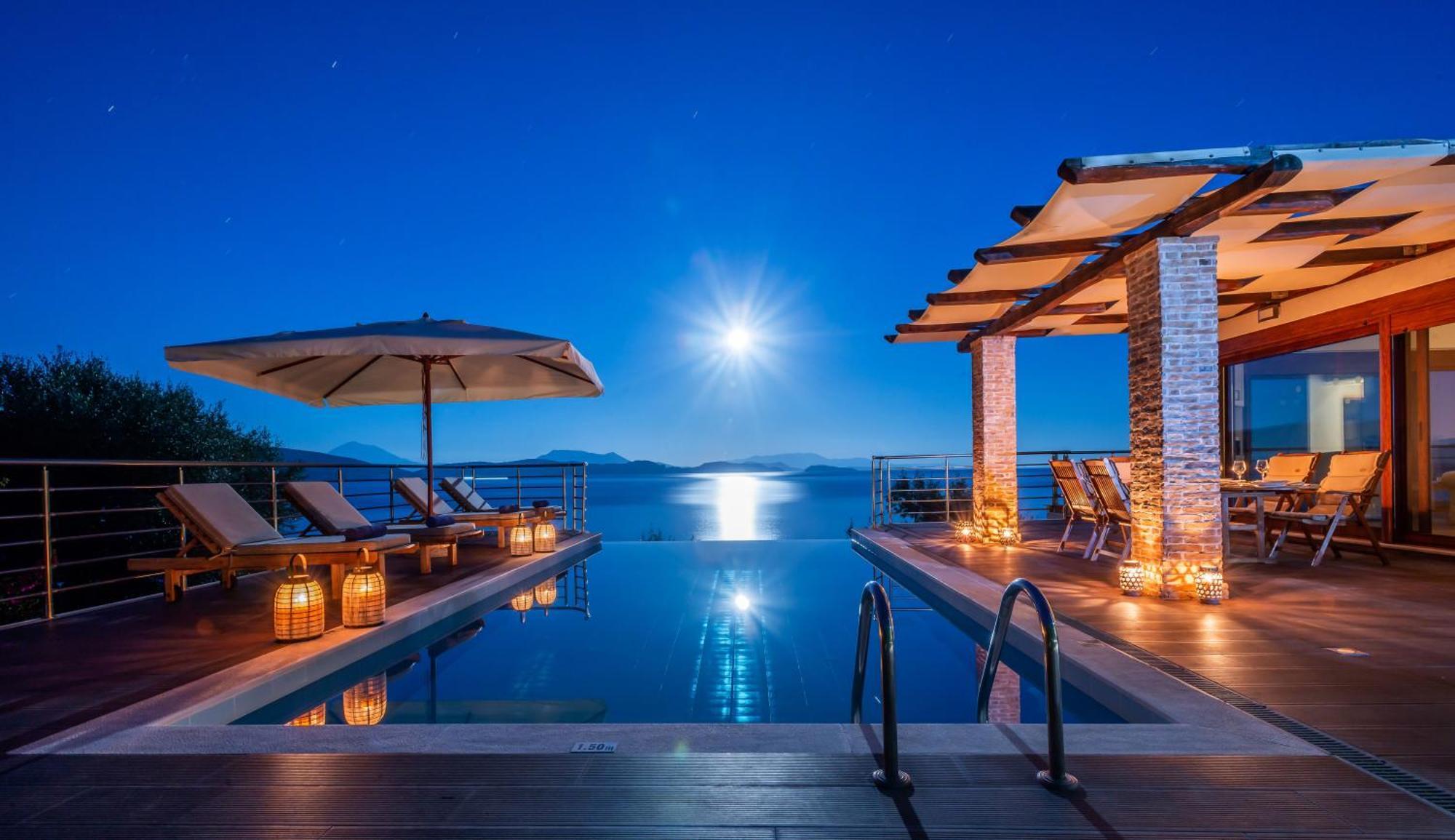 Iris Villas Lefkada - Marine Villa With Private Sea Access Sivota  Bagian luar foto