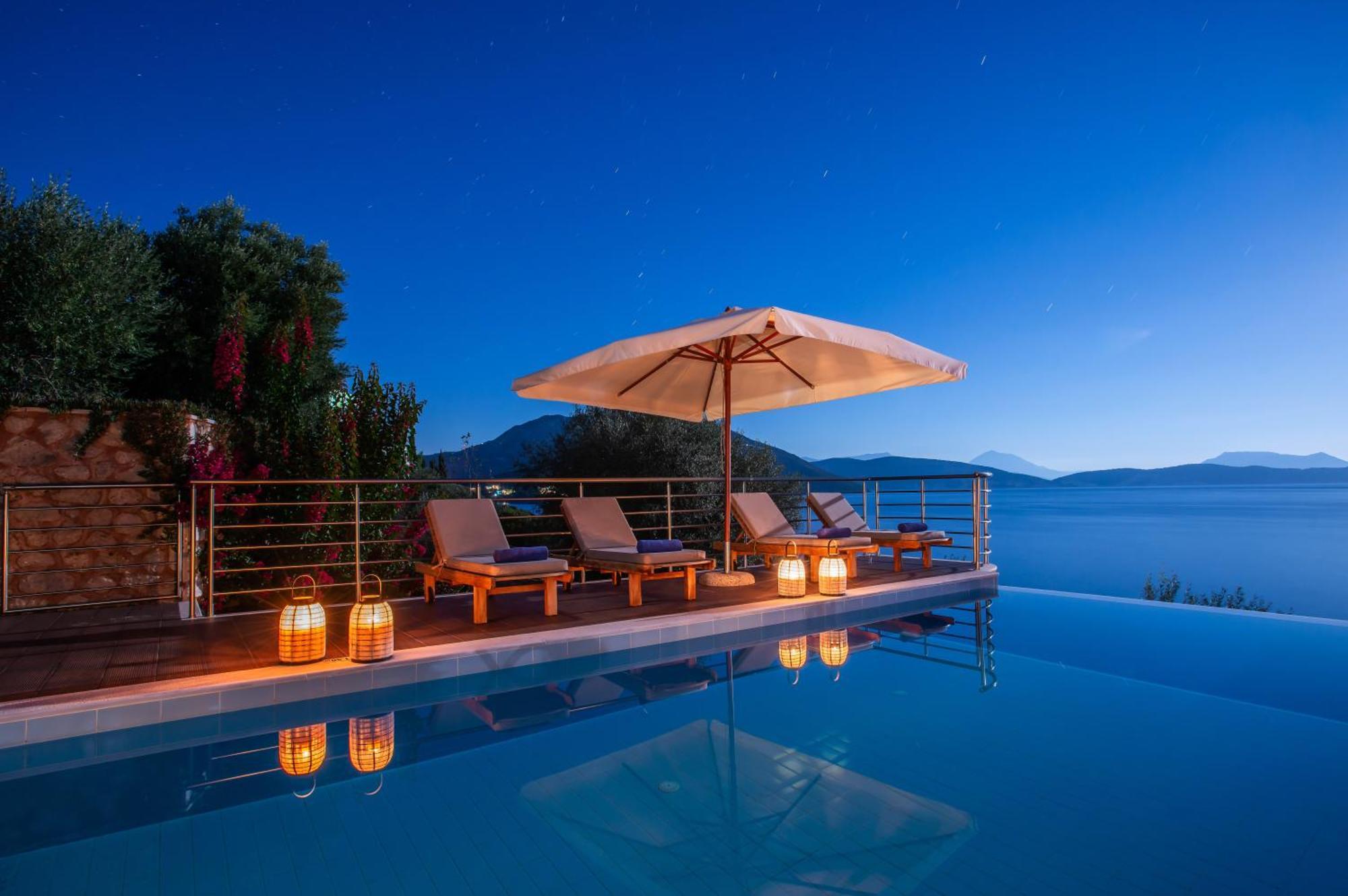 Iris Villas Lefkada - Marine Villa With Private Sea Access Sivota  Bagian luar foto