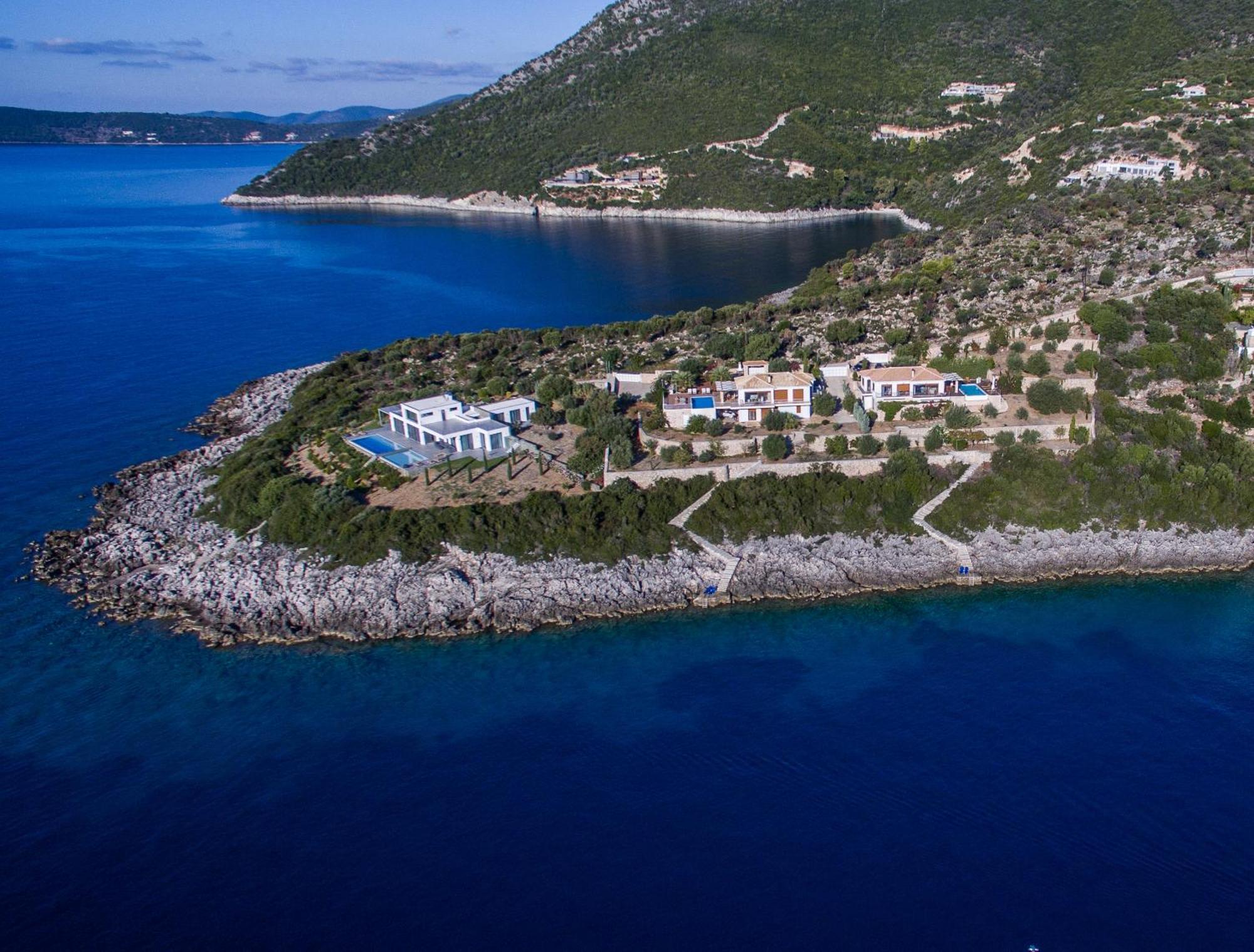 Iris Villas Lefkada - Marine Villa With Private Sea Access Sivota  Bagian luar foto